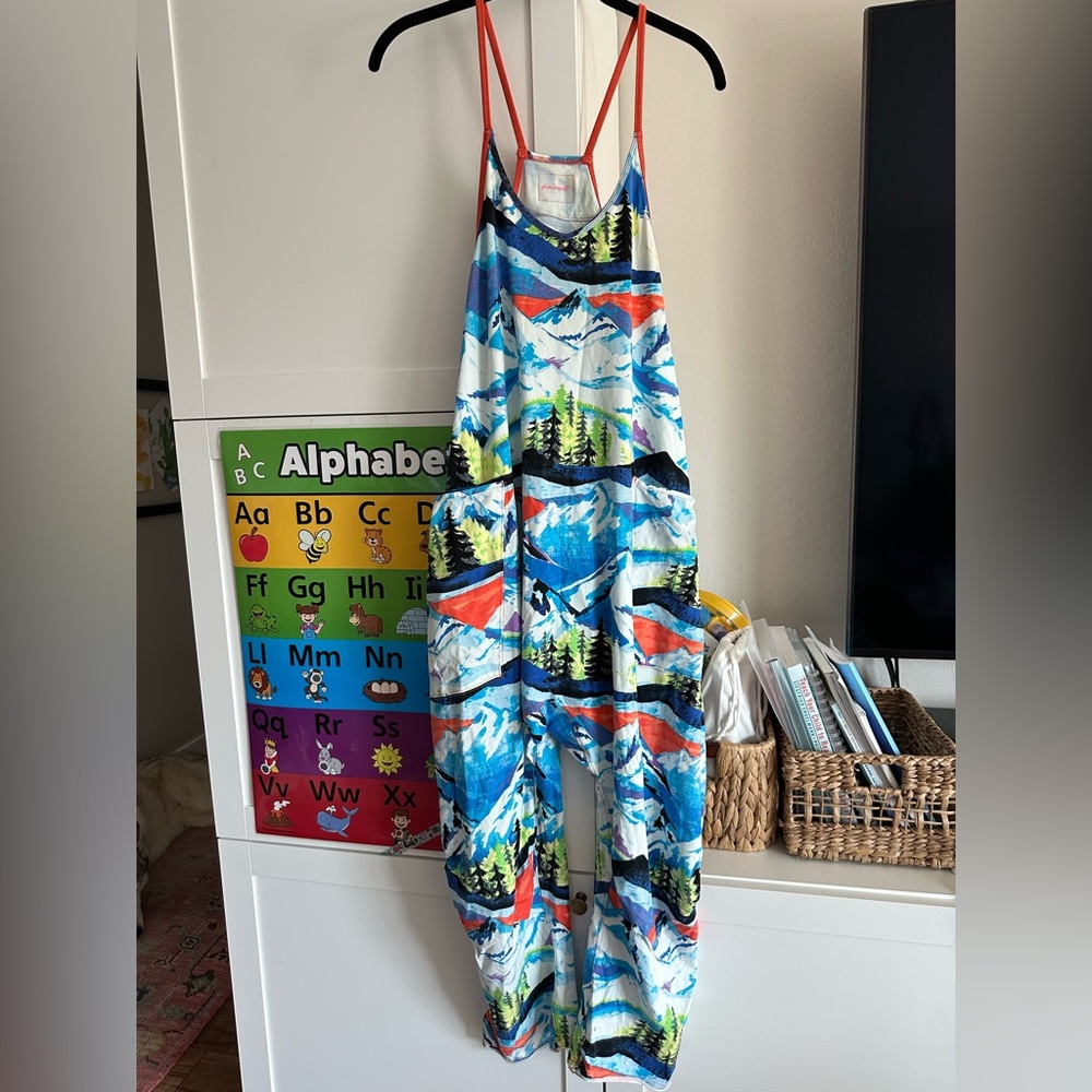 Free People Hotshot Printed Onesie in Apres Combo